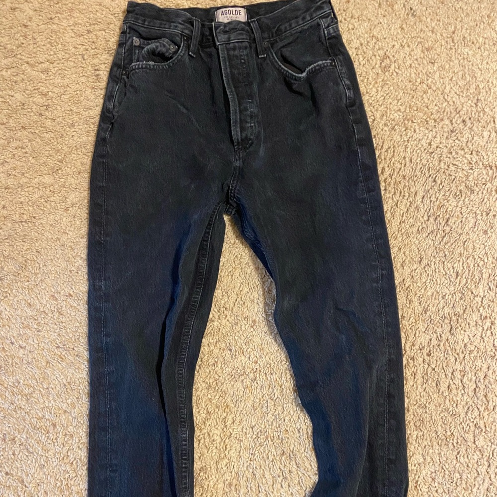 AGOLDE high-rise straight leg jeans